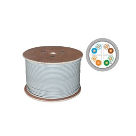 UTP категория 6 твърд мрежови кабел Alantec KIF6LSOH500D Сив 500 m