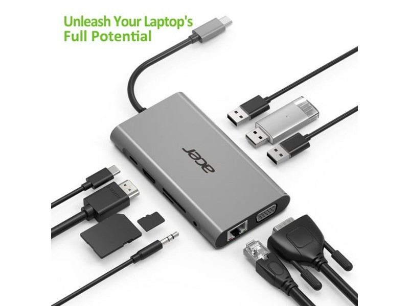 USB извод Acer HP.DSCAB.002 Сребрист NaN –  BB USB хъбове