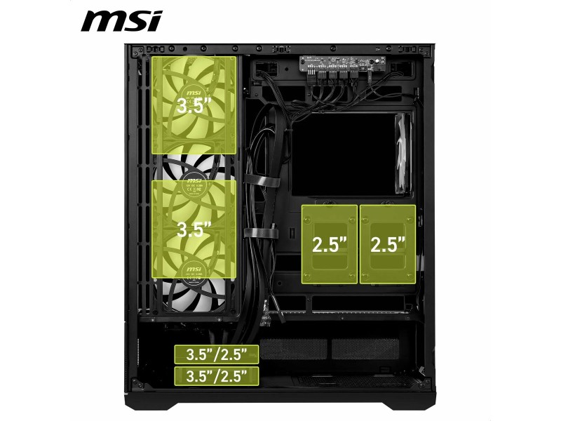 ATX полу-висока кутия MSI 306-7G28R21-JA4 Черен ATX полу-висока кутия MSI 306-7G28R21-JA4 Черен NaN – BB Калъфи за настолни компютри