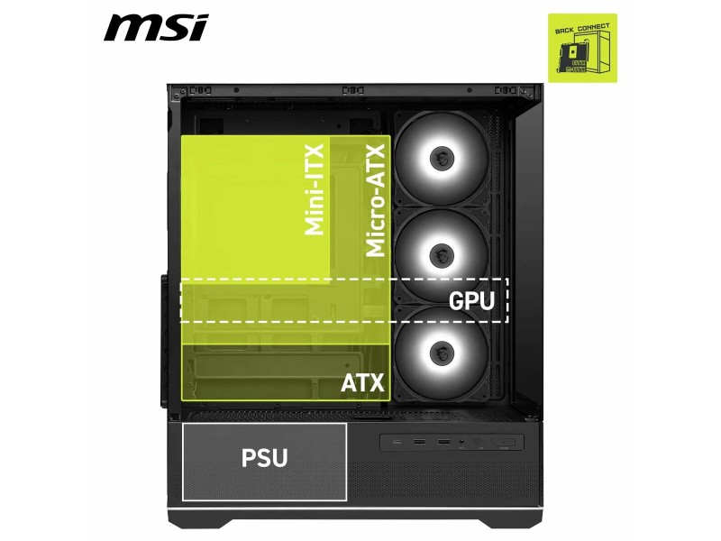 ATX полу-висока кутия MSI 306-7G28R21-JA4 Черен ATX полу-висока кутия MSI 306-7G28R21-JA4 Черен NaN – BB Калъфи за настолни компютри