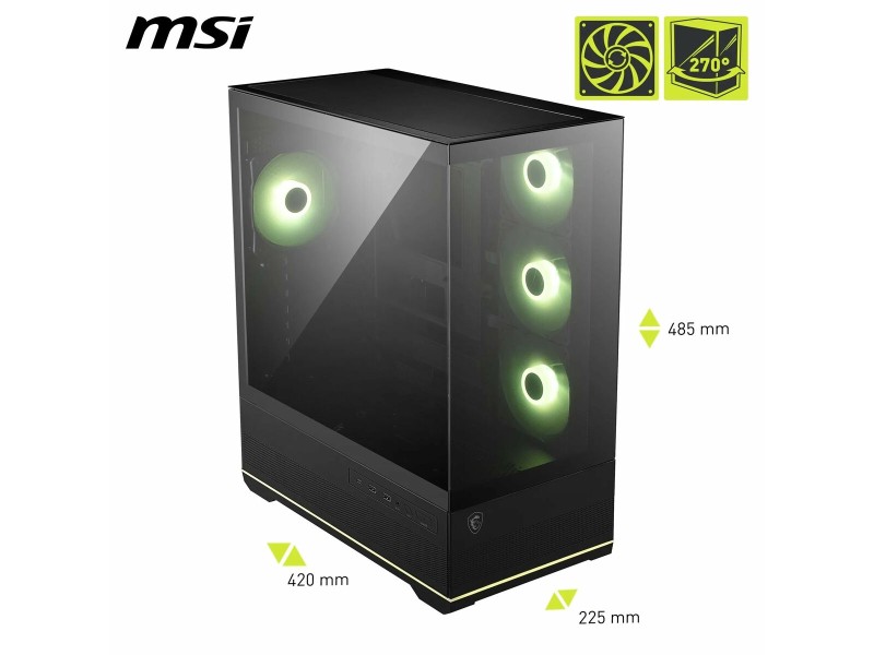 ATX полу-висока кутия MSI 306-7G28R21-JA4 Черен ATX полу-висока кутия MSI 306-7G28R21-JA4 Черен NaN – BB Калъфи за настолни компютри
