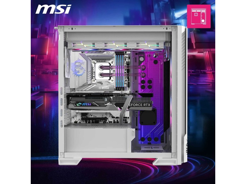 ATX полу-висока кутия MSI 306-7G27W21-JA4 Бял NaN –  BB Калъфи за настолни компютри