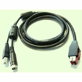 USB Cable HP Cable en Y con alim. USB Черен