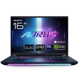 Лаптоп Gigabyte AORUS MASTER 16 BYHC5PTE64SP 16" 32 GB RAM 1 TB SSD Испанска Qwerty Qwerty португалски език
