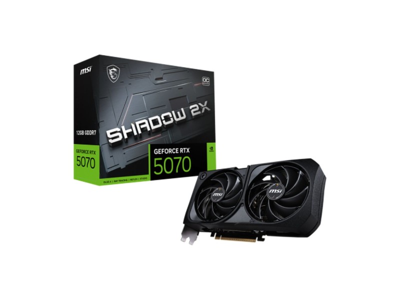 Графична карта MSI RTX 5070 12G SHADOW 2X OC nvidia geforce rtx 5070 12 GB GDDR7 NaN –  BB Графични карти