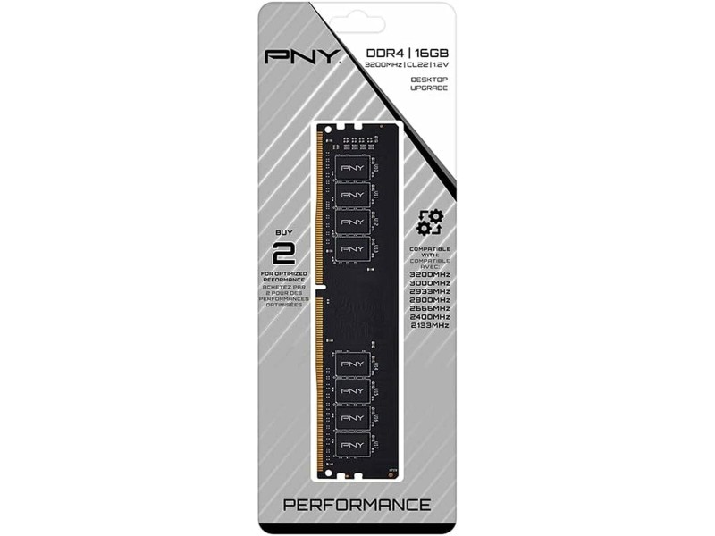 RAM памет PNY MD16GSD43200-TB 16 GB DDR4 3200 MHz CL22 NaN –  BB Основна памет