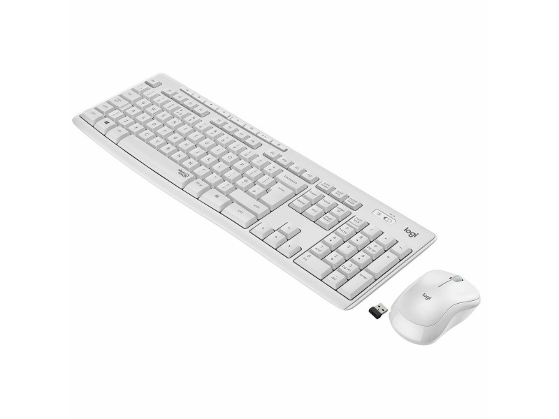 Клавиатура Logitech 920-009823 Бял Испанска Qwerty QWERTY Qwerty UK NaN –  BB Клавиатури