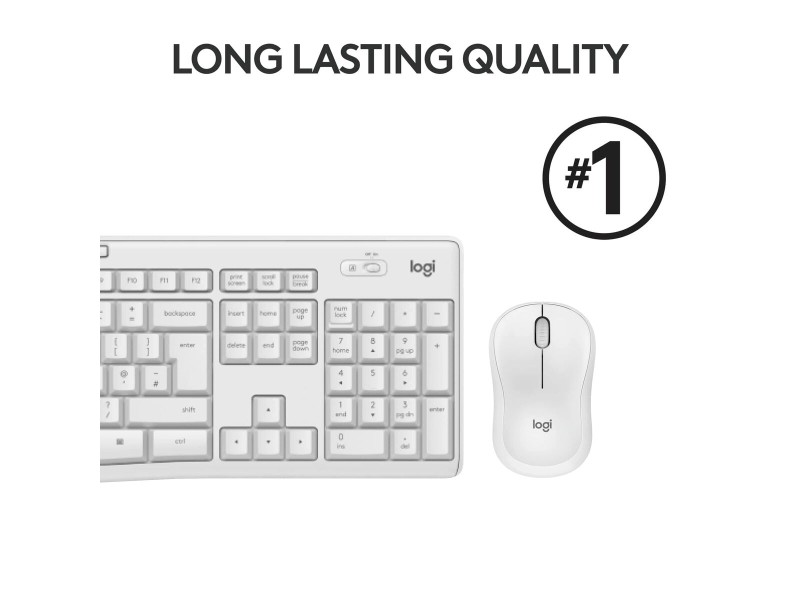 Клавиатура Logitech 920-009823 Бял Испанска Qwerty QWERTY Qwerty UK NaN –  BB Клавиатури