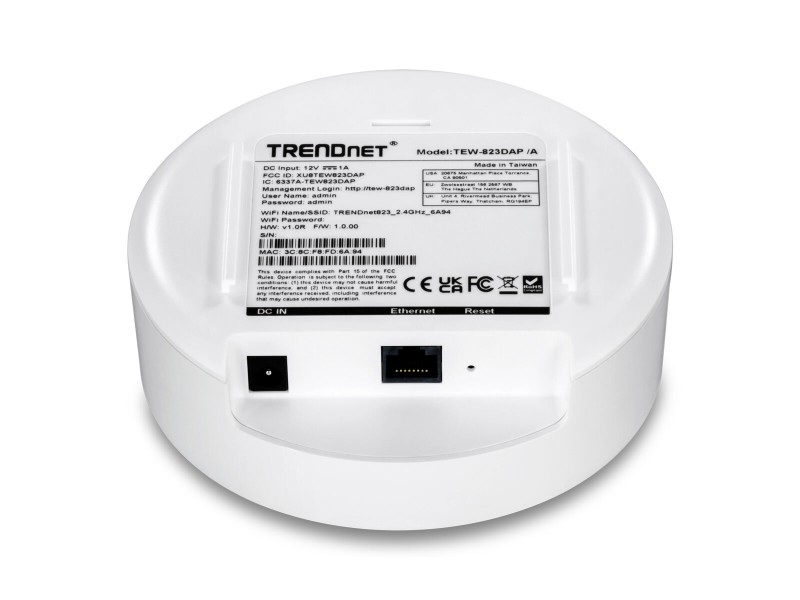 Рутер Trendnet TEW-823DAP Бял RJ45 PoE x 1 NaN –  BB Рутери