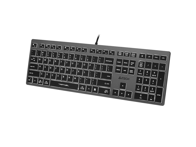 Клавиатура A4 Tech A4TKLA47125 Бял Черен Сив QWERTY NaN –  BB Клавиатури