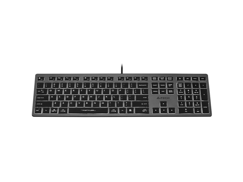 Клавиатура A4 Tech A4TKLA47125 Бял Черен Сив QWERTY NaN –  BB Клавиатури