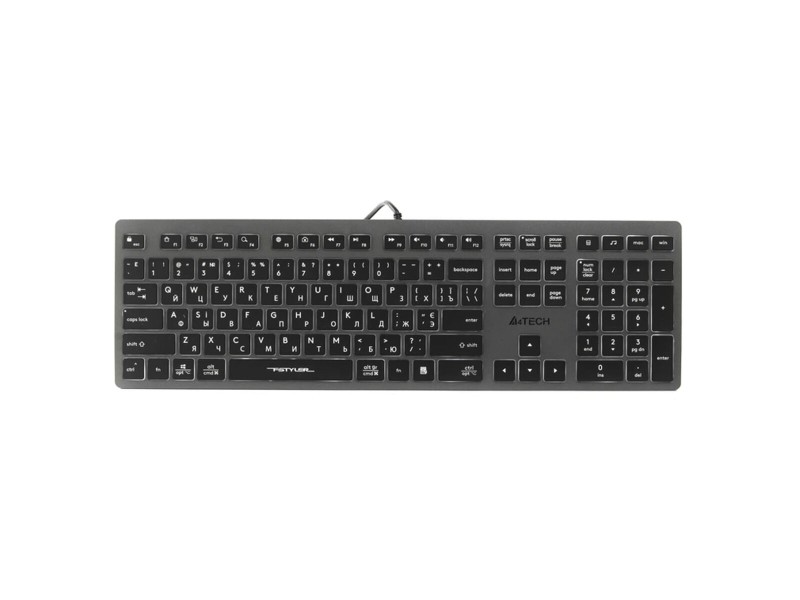 Клавиатура A4 Tech A4TKLA47125 Бял Черен Сив QWERTY NaN –  BB Клавиатури