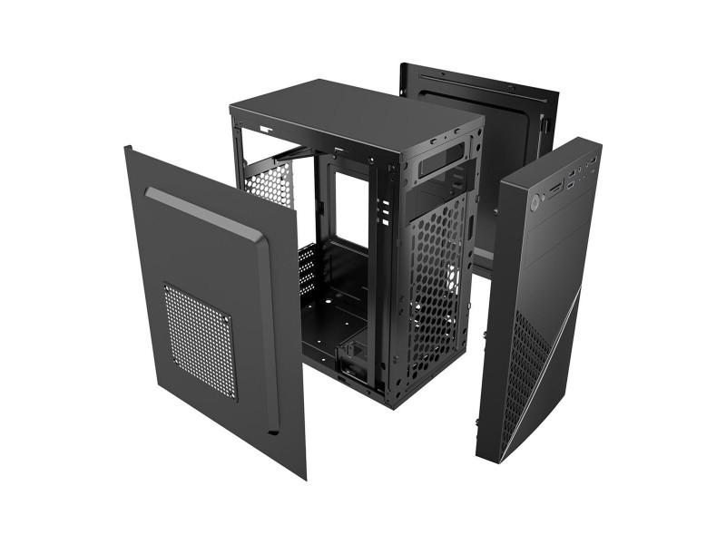 ATX полу-висока кутия GEMBIRD CCC-FC-K170-600W Черен NaN –  BB Калъфи за настолни компютри