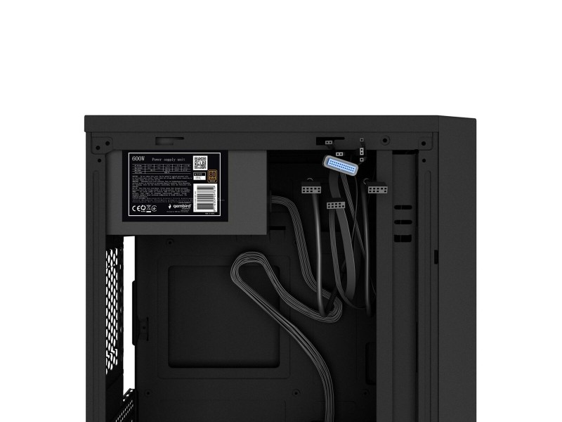 ATX полу-висока кутия GEMBIRD CCC-FC-K170-600W Черен NaN –  BB Калъфи за настолни компютри