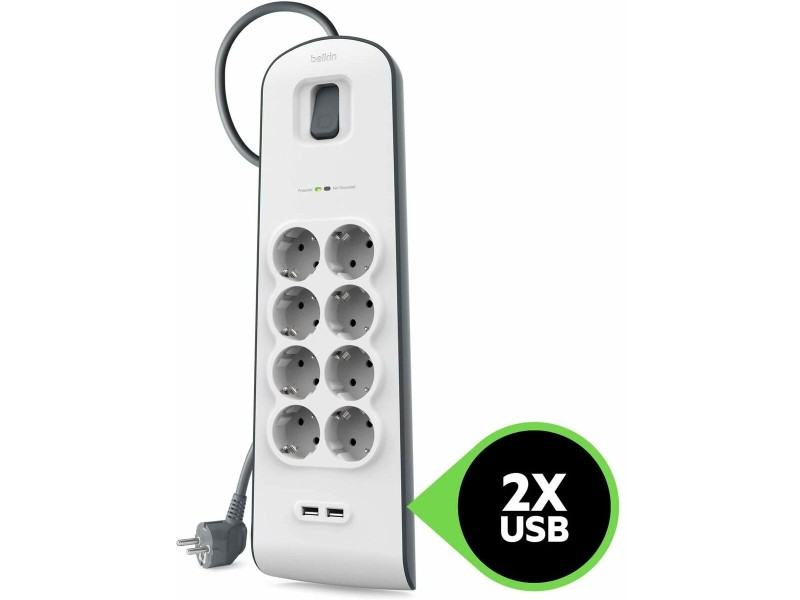 Защита от пренапрежение Belkin BSV804VF2M-V2 NaN –  BB Защити от пренапрежение