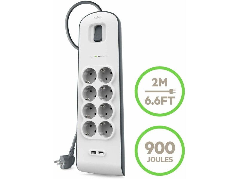 Защита от пренапрежение Belkin BSV804VF2M-V2 NaN –  BB Защити от пренапрежение