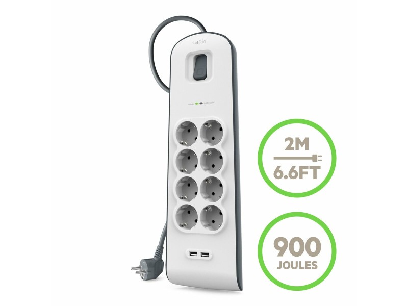 Защита от пренапрежение Belkin BSV804VF2M-V2 NaN –  BB Защити от пренапрежение