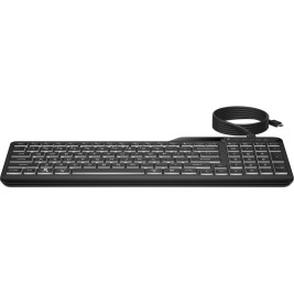 Клавиатура HP 7N7C0AA#ABE Бял Черен Испанска Qwerty