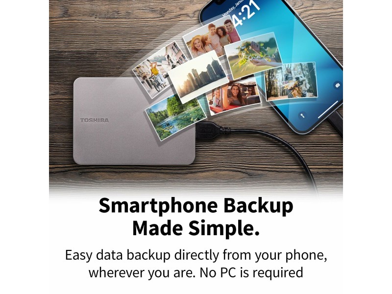 Външен харддиск Toshiba HDTX210ESCAA 1 TB HDD Сребрист Магнитна NaN –  BB Външни твърди дискове