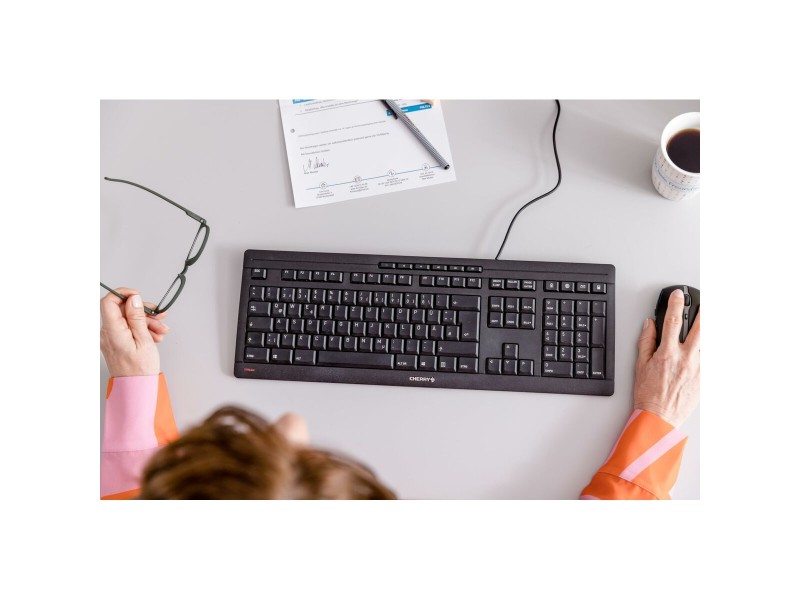 Клавиатура Cherry Черен AZERTY NaN –  BB Клавиатури