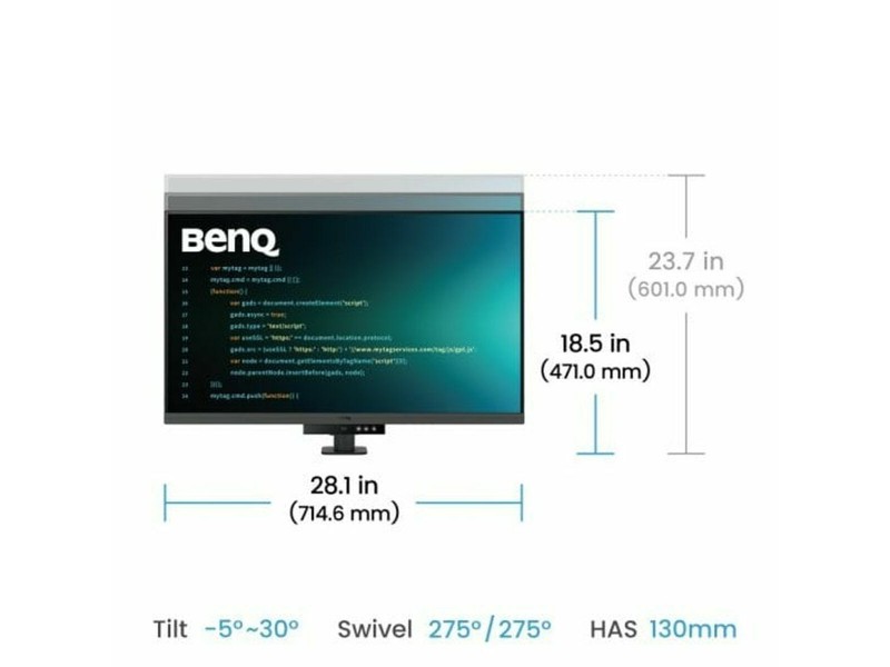 Gaming монитор BenQ 9H.LMTLA.TBE 4K Ultra HD 31,5 NaN –  BB Монитори