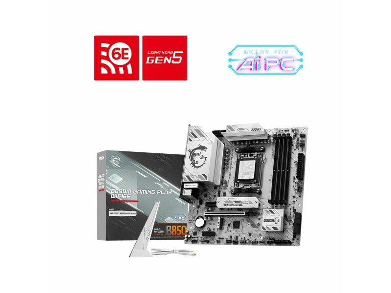 Дънна платка MSI B850M GAMING PLUS WIFI6E Intel Wi-Fi 6 AMD AM5 AMD B850 NaN –  BB Дънни платки
