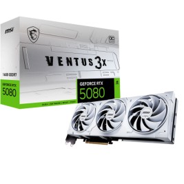Графична карта MSI GEFORCE RTX 5080 16G VENTUS 3X OC WHITE GEFORCE RTX 5080 16 GB GDDR6X