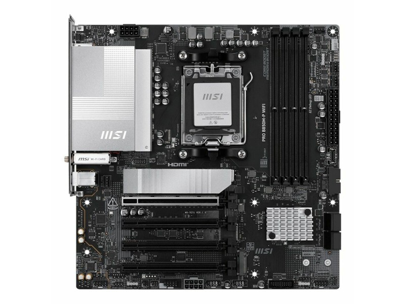 Дънна платка MSI PRO B850M-P WIFI Intel Wi-Fi 6 AMD AM5 AMD B850 NaN –  BB Дънни платки