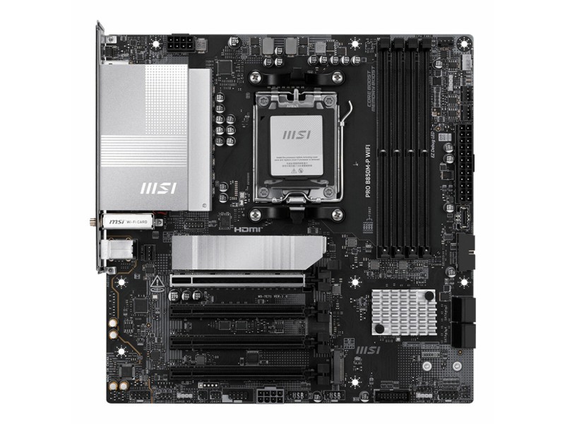 Дънна платка MSI PRO B850M-P WIFI Intel Wi-Fi 6 AMD AM5 AMD B850 NaN –  BB Дънни платки