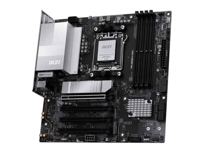 Дънна платка MSI PRO B850M-P WIFI Intel Wi-Fi 6 AMD AM5 AMD B850 NaN –  BB Дънни платки