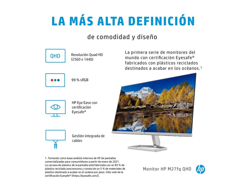 Gaming монитор HP M27fq Quad HD 27 NaN –  BB Монитори