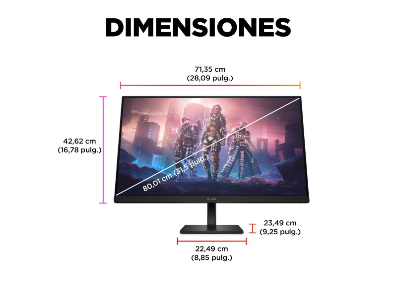 Gaming монитор HP 780K0E9#ABB Quad HD 32 NaN –  BB Монитори