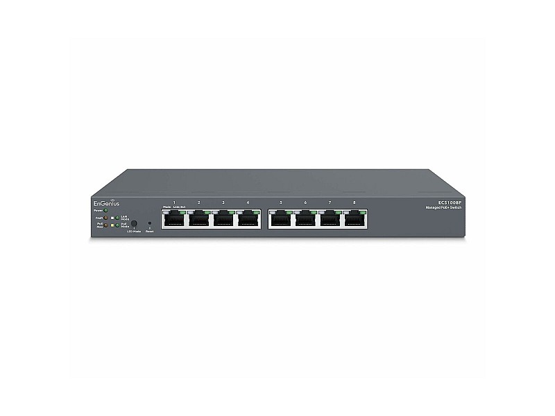 Суич EnGenius ECS1008P NaN –  BB Мрежови комутатори