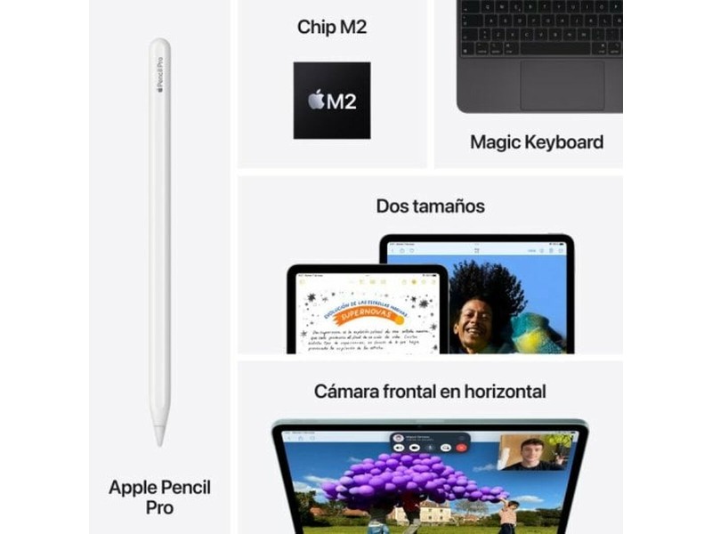 Таблет iPad Air Apple iPad Air 2024 11 M2 8 GB RAM 128 GB Син NaN –  BB Таблети