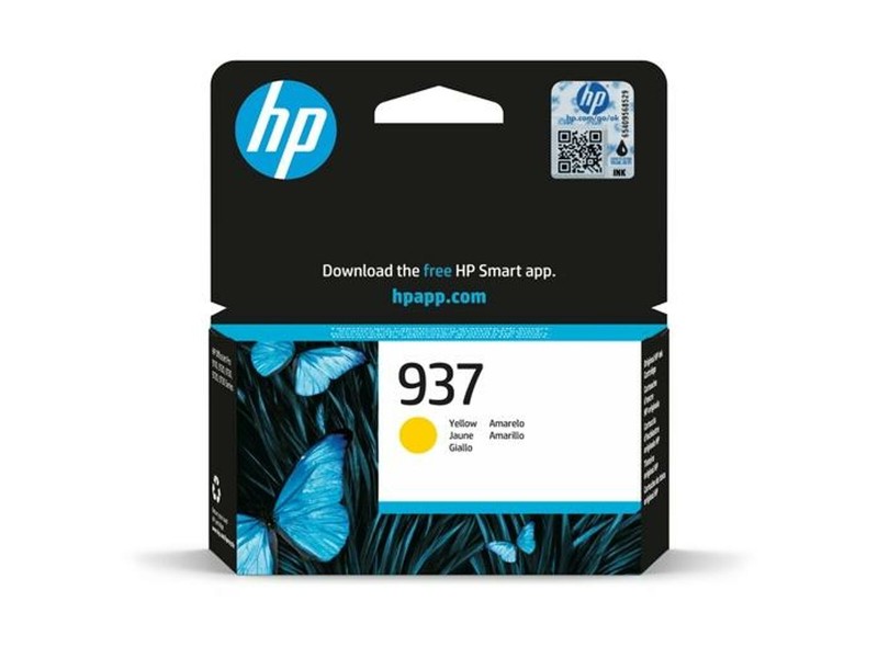 Оригиална касета за мастило HP 937 Жълт (50 броя) Оригиална касета за мастило HP 937 Жълт (50 броя) NaN – BB Касети с мастило