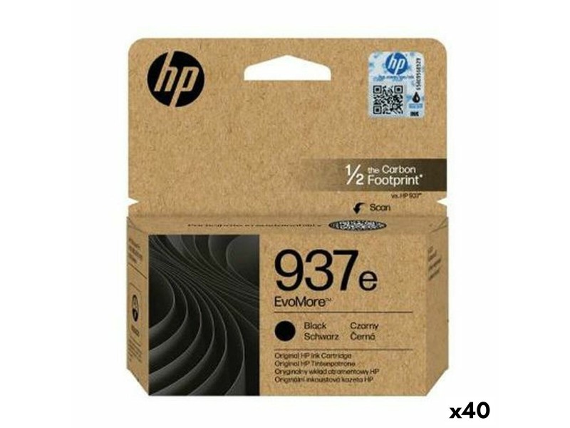 Оригиална касета за мастило HP 937E (ALTA CAPACIDAD XL) Черен (40 броя) NaN –  BB Касети с мастило