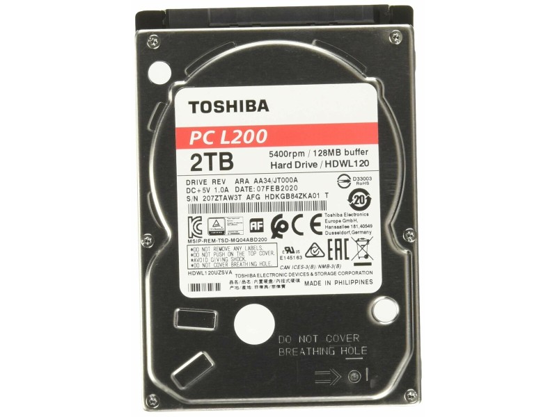 Твърд диск Toshiba HDKGB91ZKA01T 2,5 2 TB NaN –  BB Твърди дискове