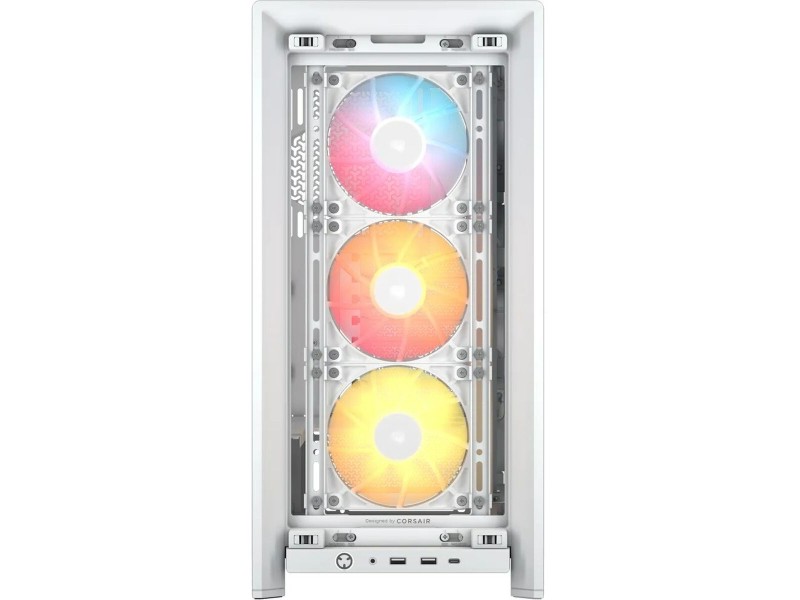 ATX полу-висока кутия Corsair CC-9011297-WW Бял Многоцветен NaN –  BB Калъфи за настолни компютри