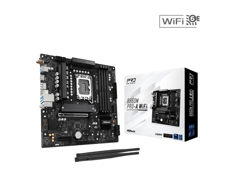 Дънна платка ASRock B860M Pro-A WiFi Intel B860 LGA 1851 NaN –  BB Дънни платки