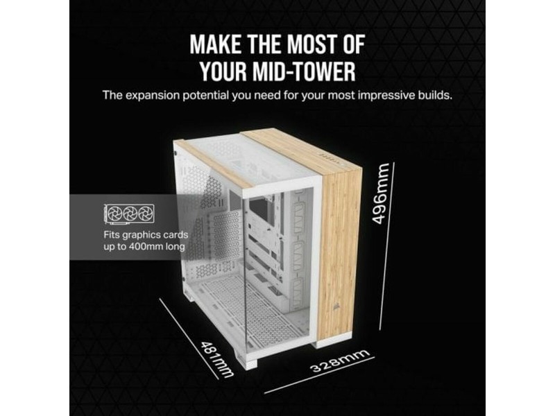 ATX полу-висока кутия Corsair CC-9011284-WW Бял Многоцветен NaN –  BB Калъфи за настолни компютри