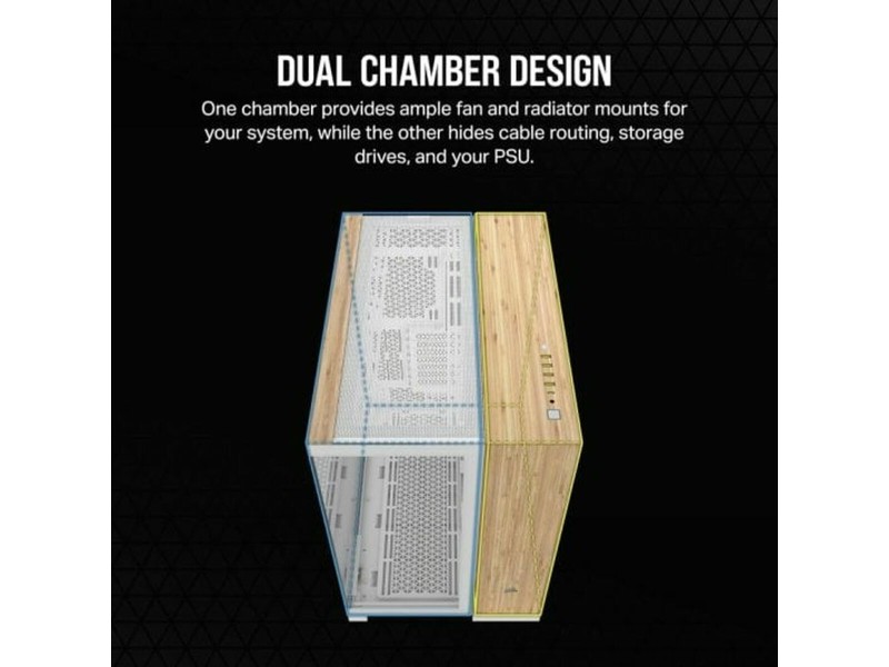 ATX полу-висока кутия Corsair CC-9011284-WW Бял Многоцветен NaN –  BB Калъфи за настолни компютри