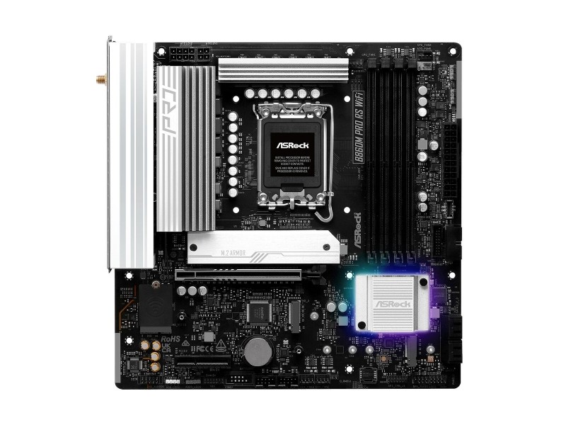 Дънна платка ASRock B860M Pro RS WiFi Intel B860 LGA 1851 NaN –  BB Дънни платки