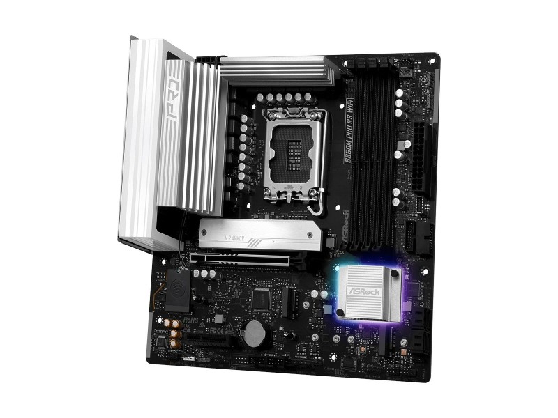 Дънна платка ASRock B860M Pro RS WiFi Intel B860 LGA 1851 NaN –  BB Дънни платки