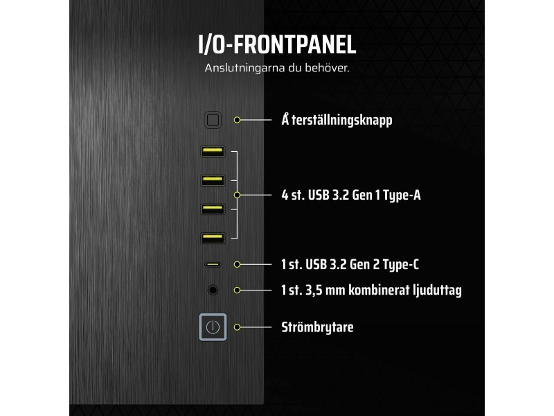 ATX полу-висока кутия Corsair CC-9011283-WW Черен Многоцветен Алуминий ATX полу-висока кутия Corsair CC-9011283-WW Черен Многоцветен Алуминий NaN – BB Калъфи за настолни компютри