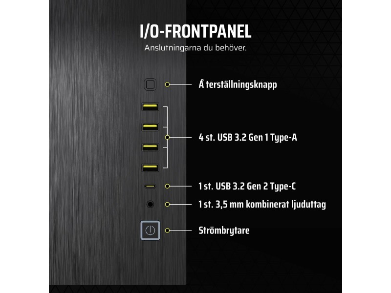 ATX полу-висока кутия Corsair CC-9011283-WW Черен Многоцветен Алуминий ATX полу-висока кутия Corsair CC-9011283-WW Черен Многоцветен Алуминий NaN – BB Калъфи за настолни компютри