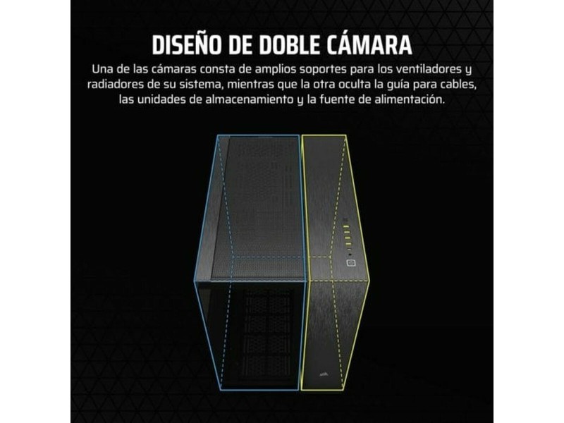 ATX полу-висока кутия Corsair CC-9011283-WW Черен Многоцветен Алуминий ATX полу-висока кутия Corsair CC-9011283-WW Черен Многоцветен Алуминий NaN – BB Калъфи за настолни компютри