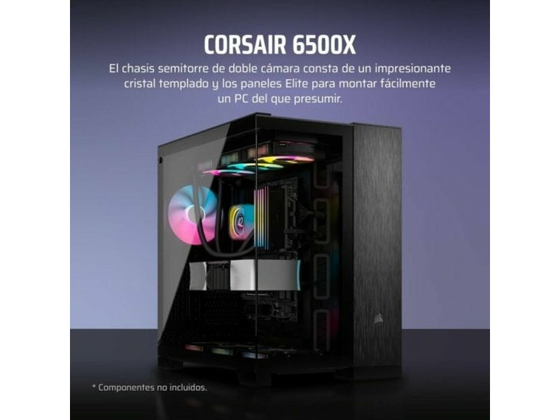ATX полу-висока кутия Corsair CC-9011283-WW Черен Многоцветен Алуминий ATX полу-висока кутия Corsair CC-9011283-WW Черен Многоцветен Алуминий NaN – BB Калъфи за настолни компютри