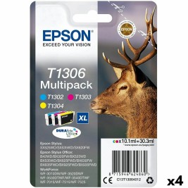 Оригиална касета за мастило Epson SX525WD/620FW/ OFFICE B42WD/525WD/625FWD/925FWD Трицветен (4 броя)