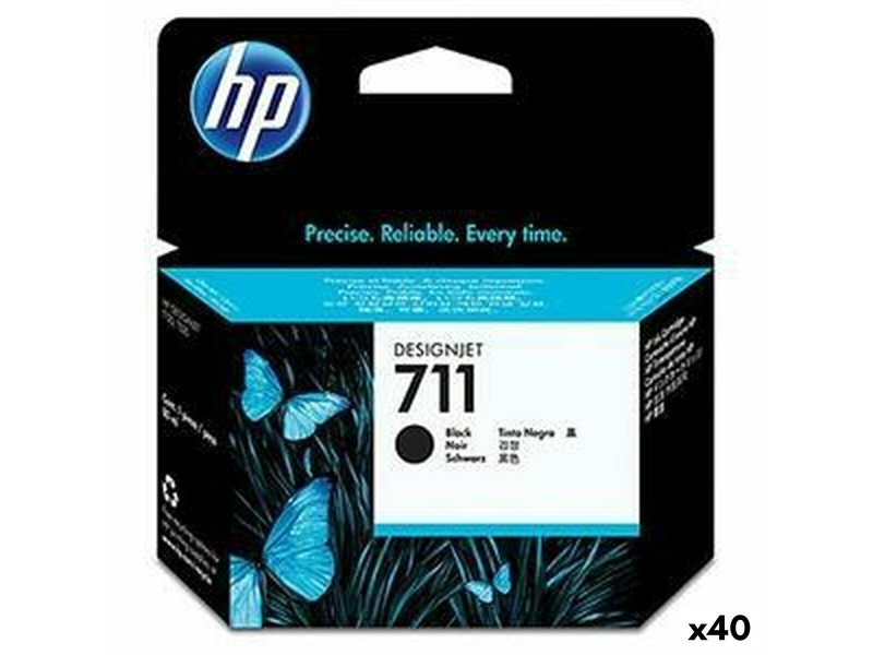 Съвместим касета с мастило HP 711 Черен (40 броя) NaN –  BB Касети с мастило