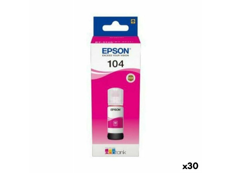Мастило пълнител Epson Nº 104 Пурпурен цвят NaN –  BB Пълнители и комплекти за пълнене на касети